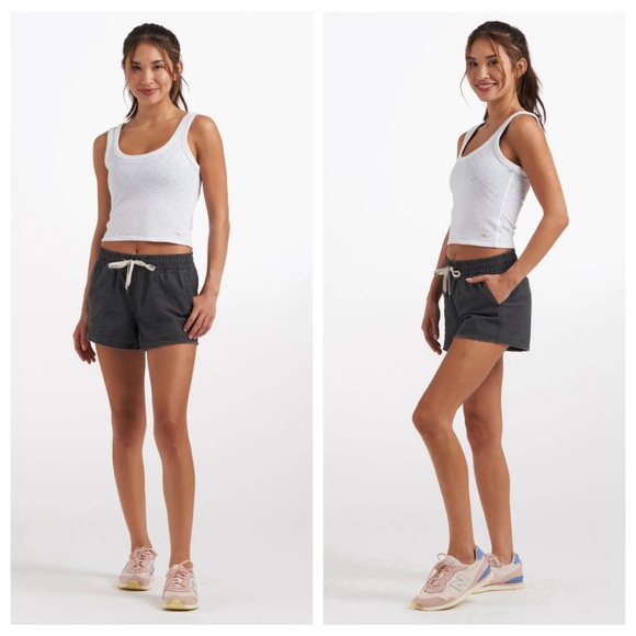 Vuori Pants - Vuori Vintage Ripstop Women’s Athletic Charcoal Shorts